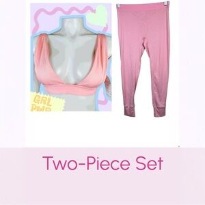NWT Two-Piece Set by Do My Self  Enjoy Quality Life | Size L | color: pink